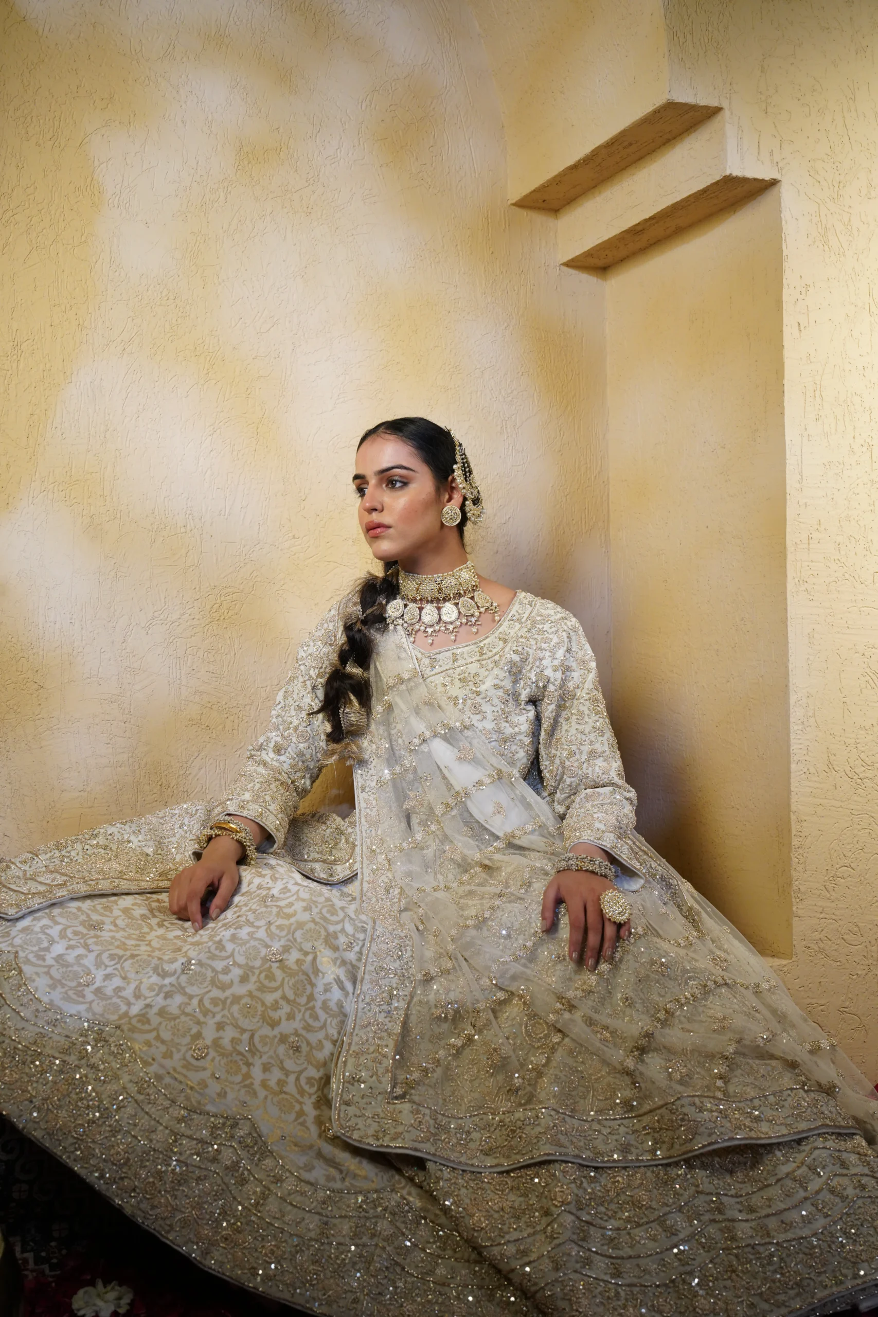 Front-Open Indo-Western Bridal Outfit Details