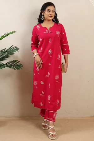 Cotton Cord Set with Thread Work