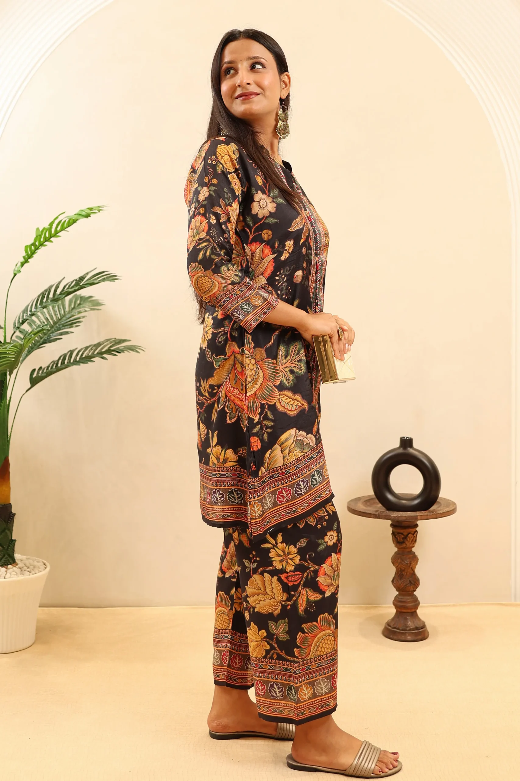 Printed Muslin Turkish Cord Set - Image 3