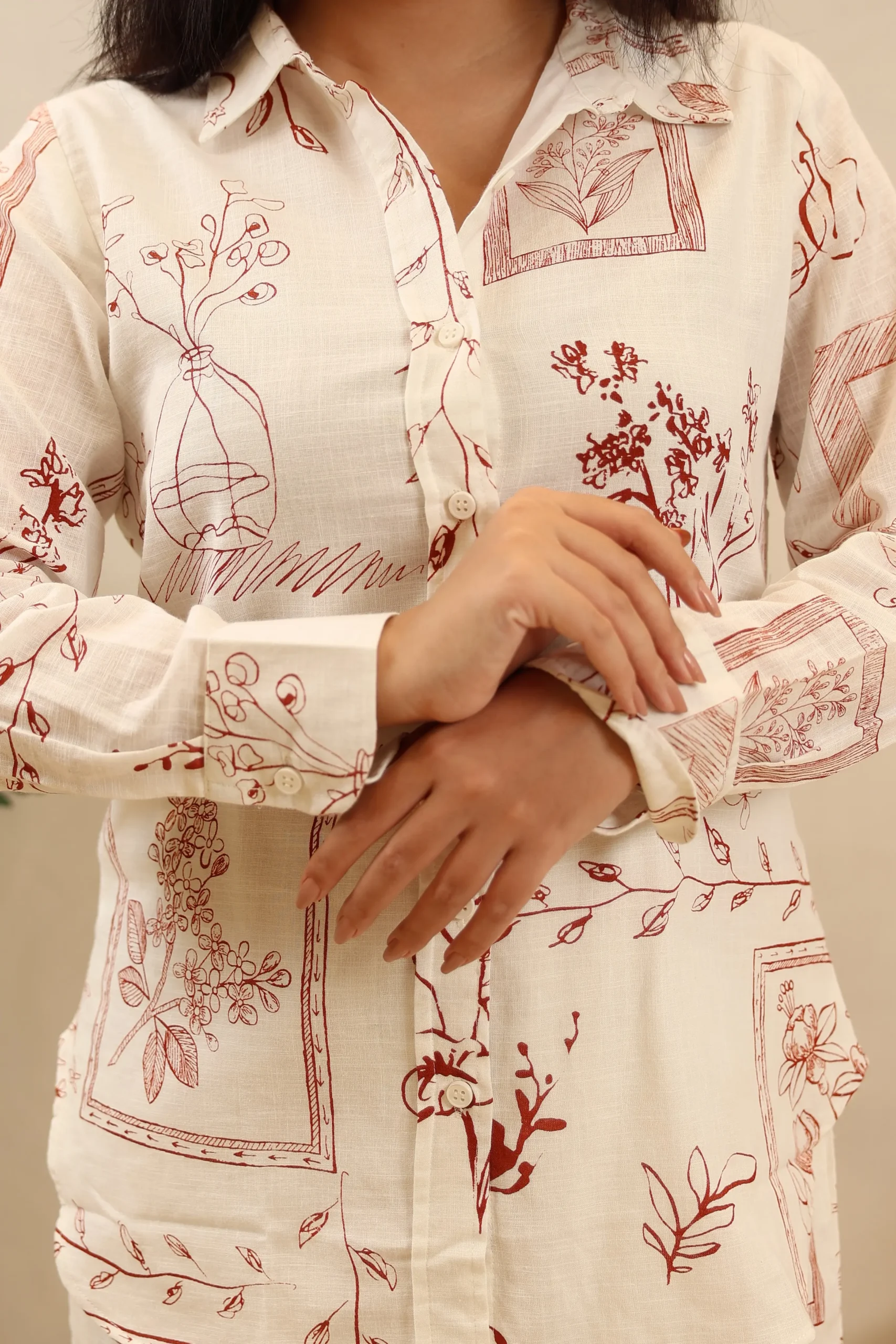 Printed Cotton Cord Set - Image 5