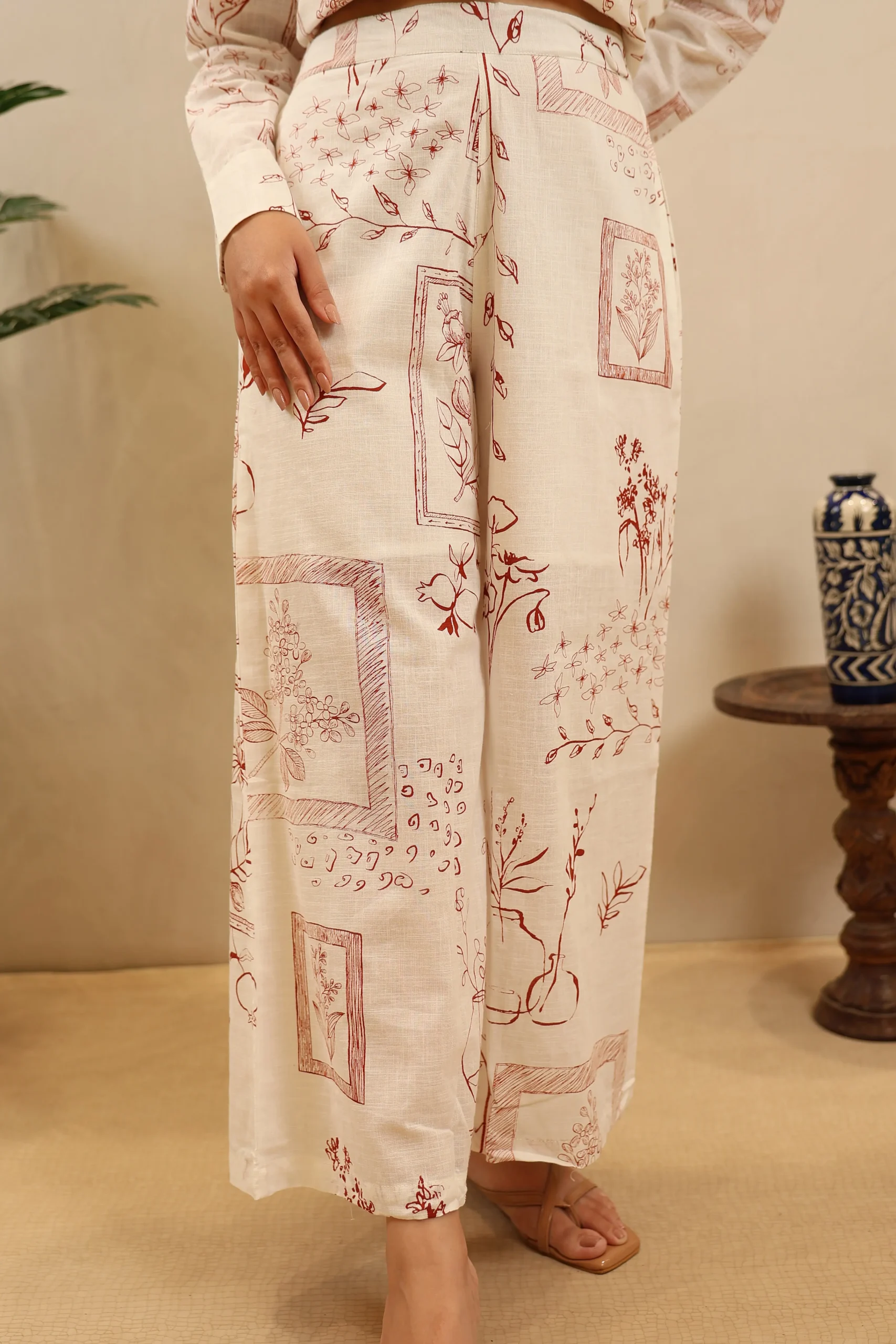 Printed Cotton Cord Set - Image 6