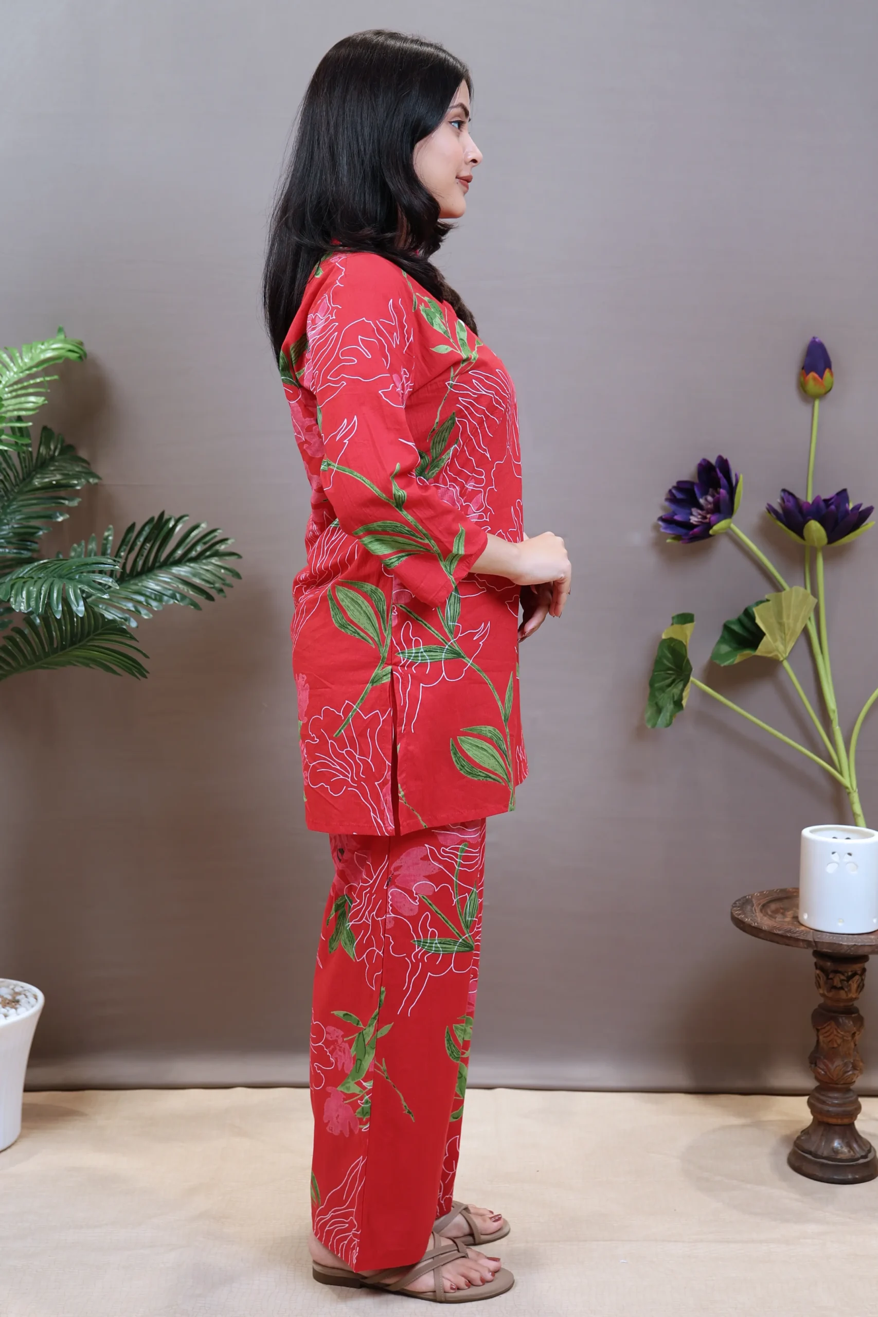 Printed Cotton Cord Set - Image 3