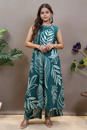 Printed Sleeveless Kurti