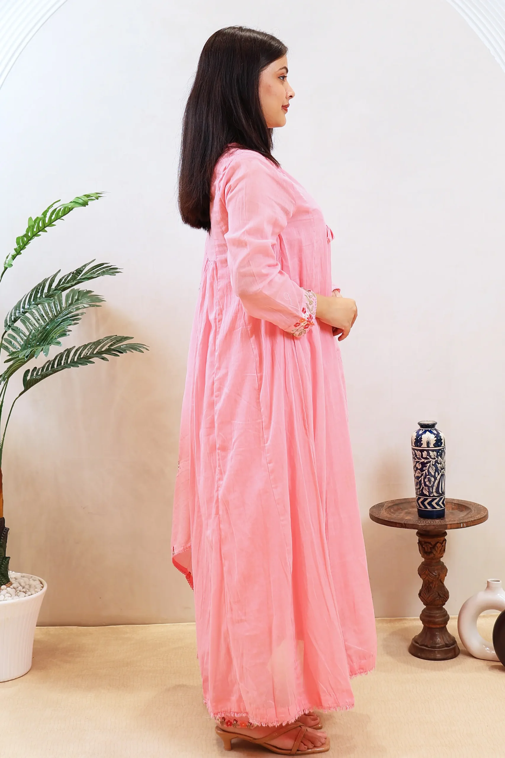 Long Anarkali with Thread Work - Image 5