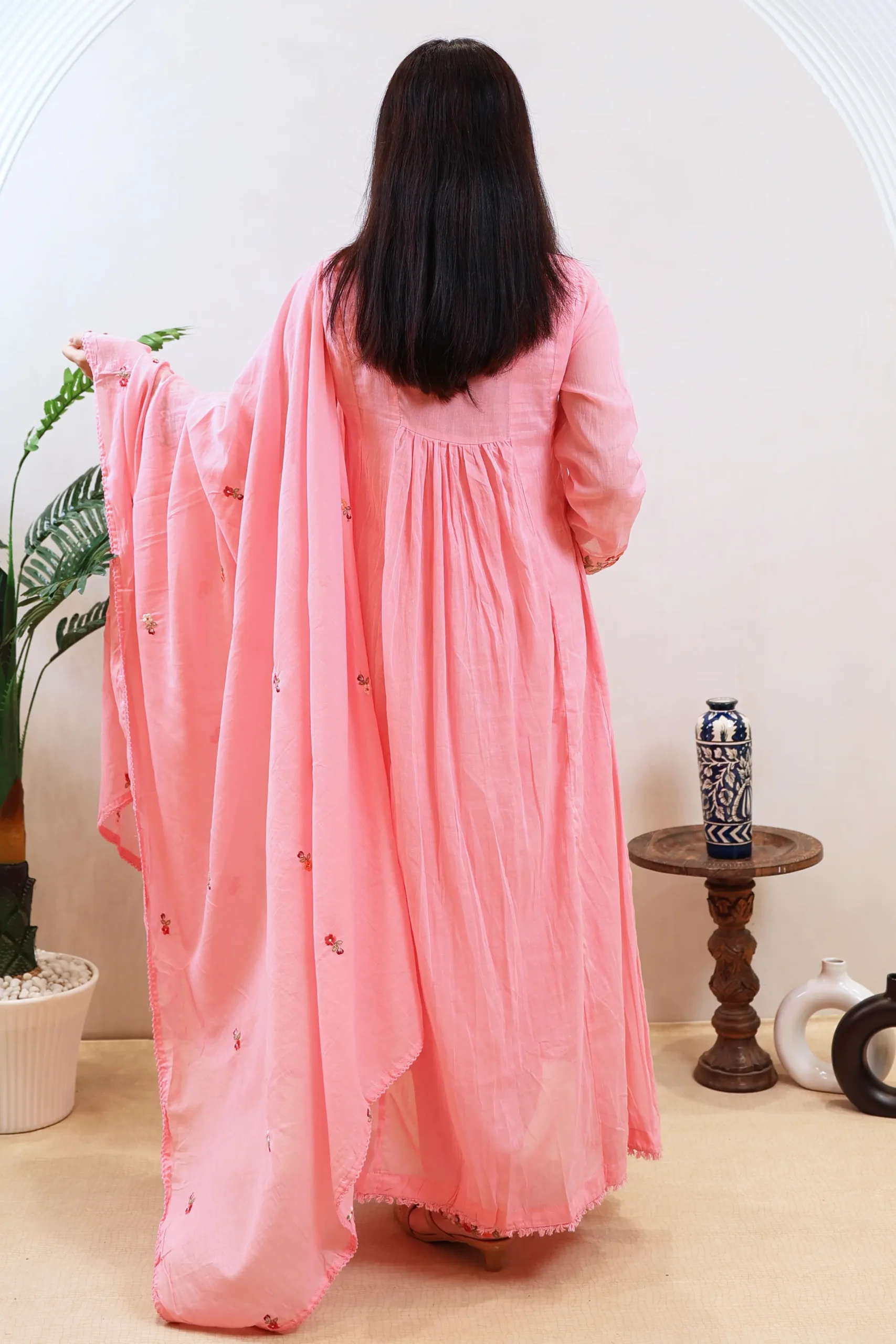 Long Anarkali with Thread Work - Image 7