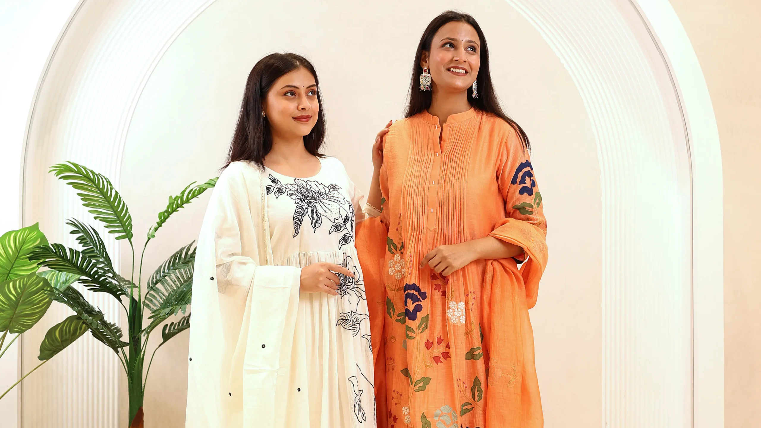 Short Anarkali Frock with Mul Dupatta - Image 8