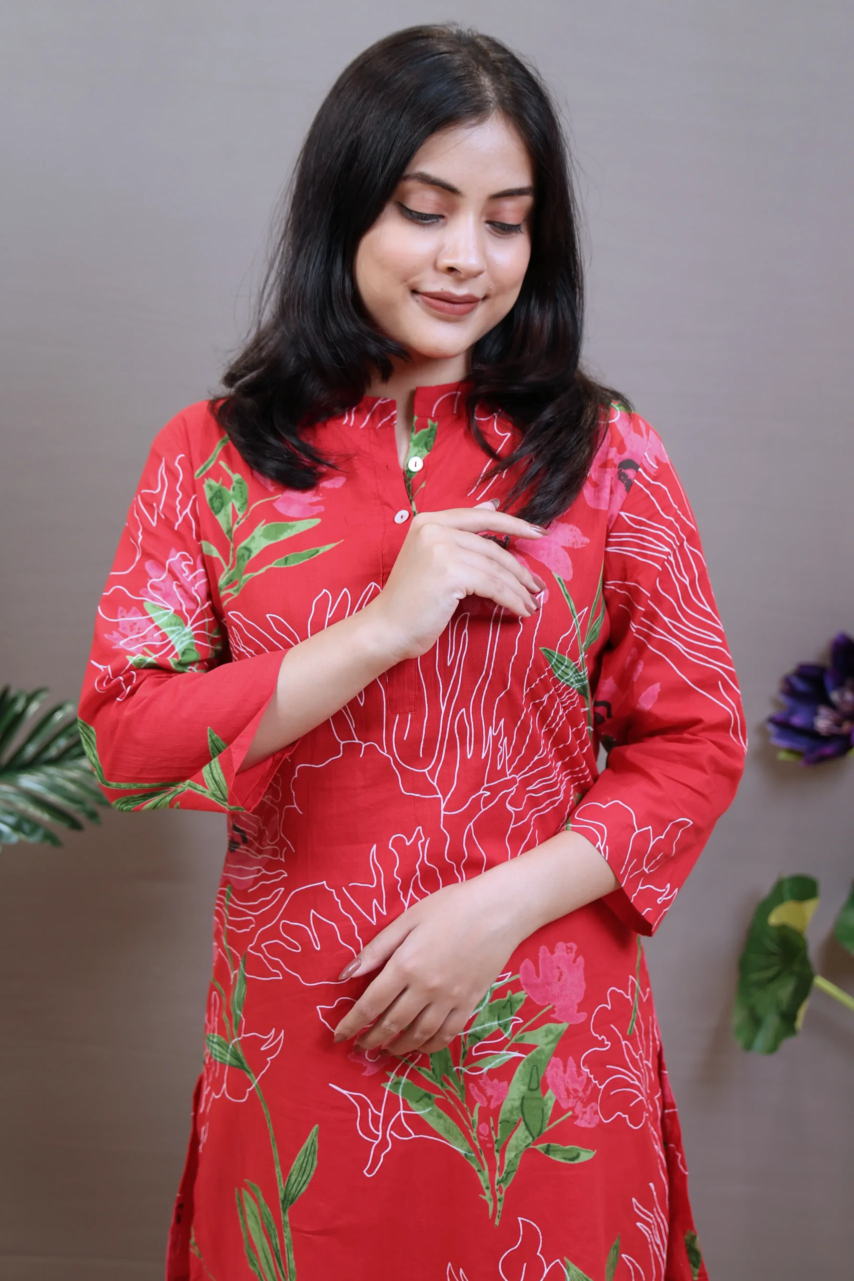 Printed Cotton Cord Set - Image 2