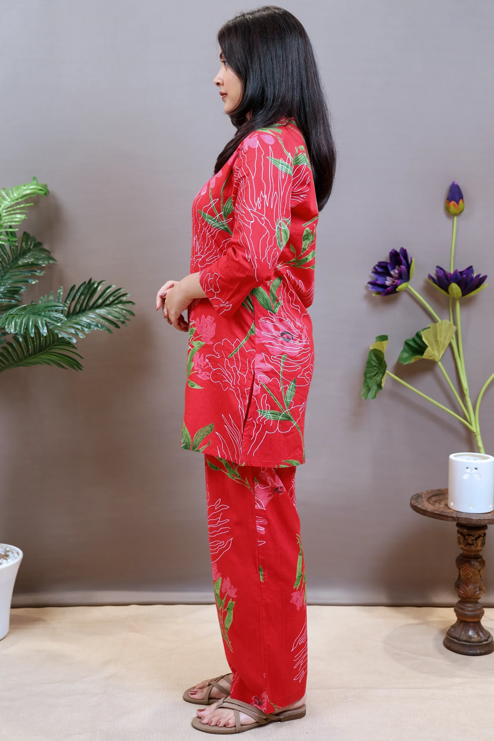 Printed Cotton Cord Set - Image 4