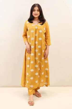 Printed Frock Suit with Cotton Printed Dupatta