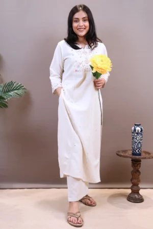 Cotton Cord Set with Multithread Work