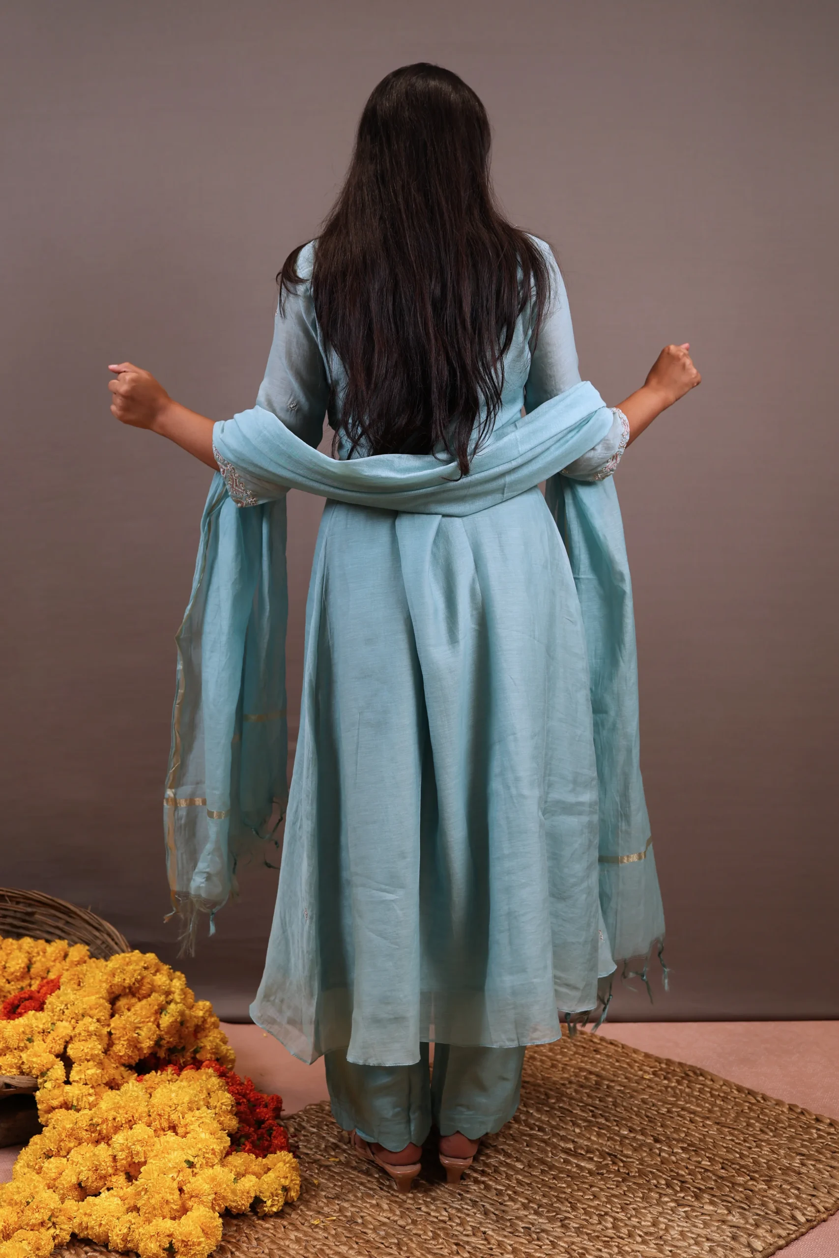 Frock Suit with Dabka Work - Image 6