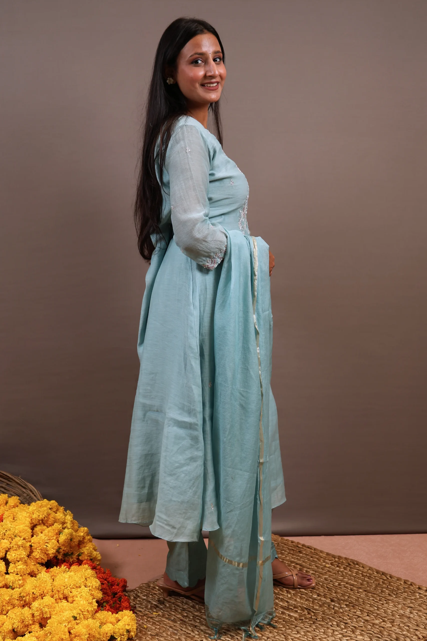 Frock Suit with Dabka Work - Image 3